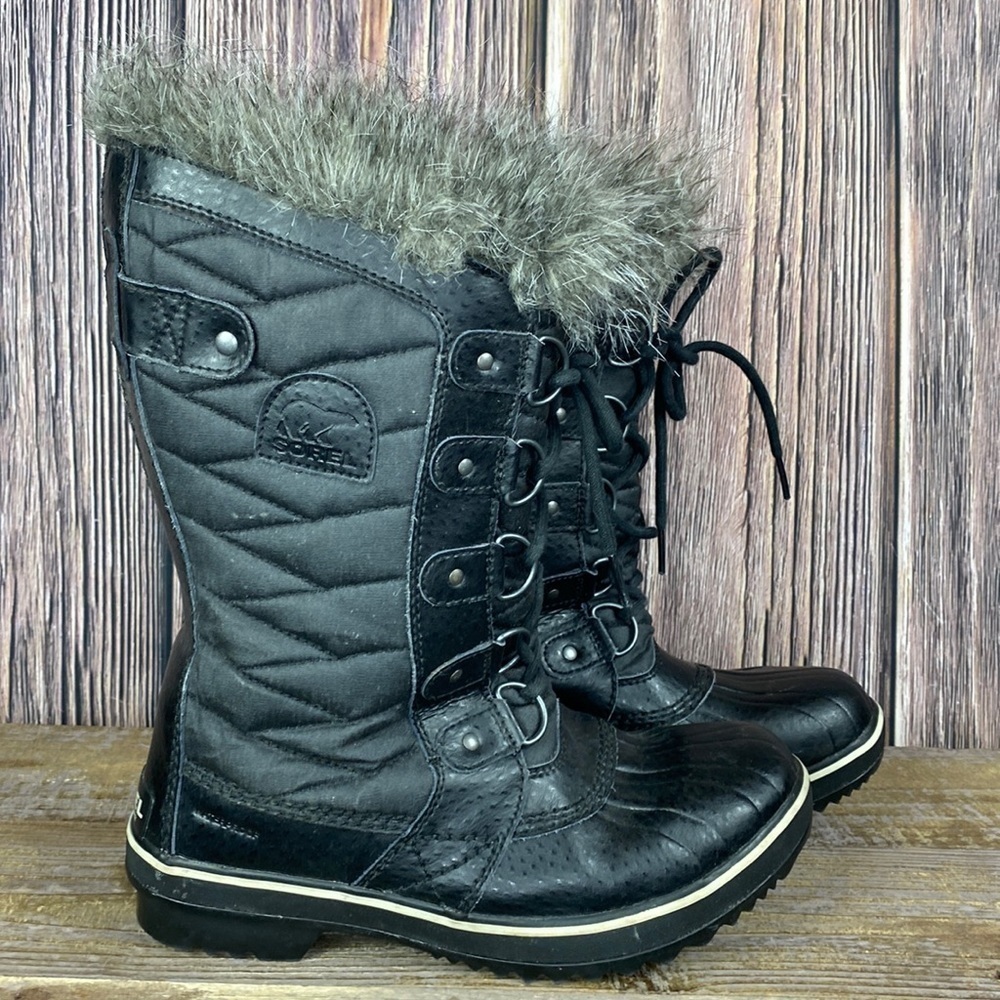 SOREL TOFINO II BOOTS- BLACK- SIZE 7 - Picture 1 of 9